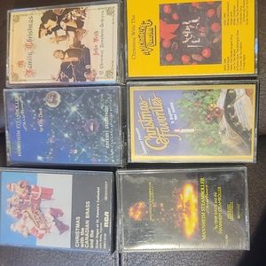 6 cassette tapes Christmas music